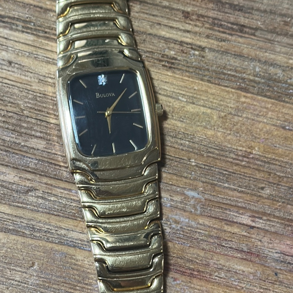 Bulova Gold and Black Watch